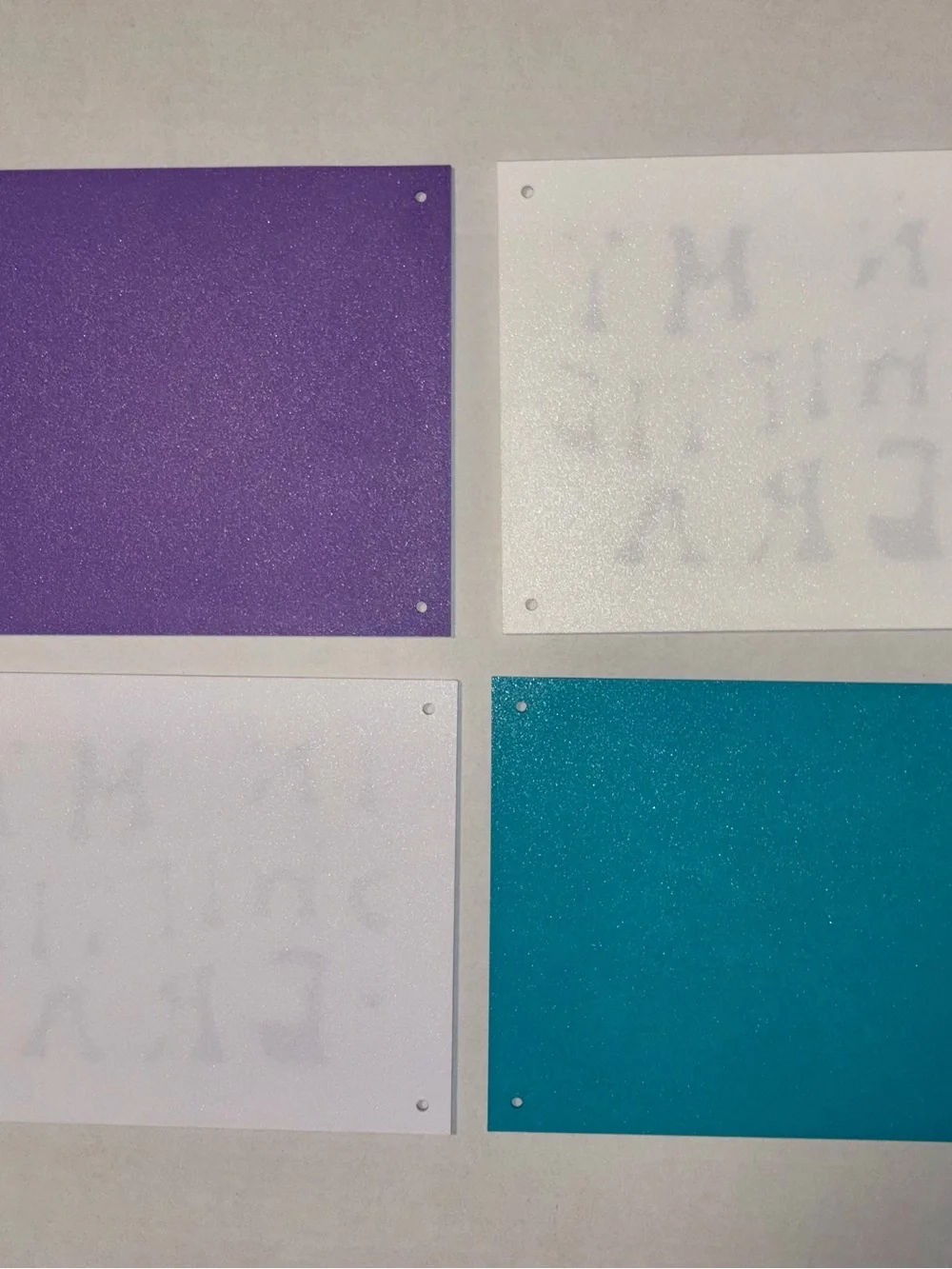 Set of 4 “In My Swiftie Era” 3D Printed Wall Signs – Purple & Teal